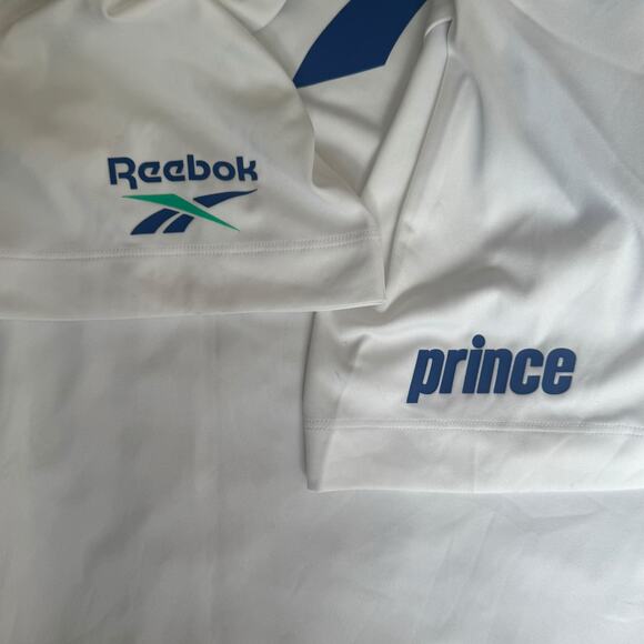 NWT Reebok x Prince Logo-Print T-Shirt – White – Size M - Picture 9 of 10